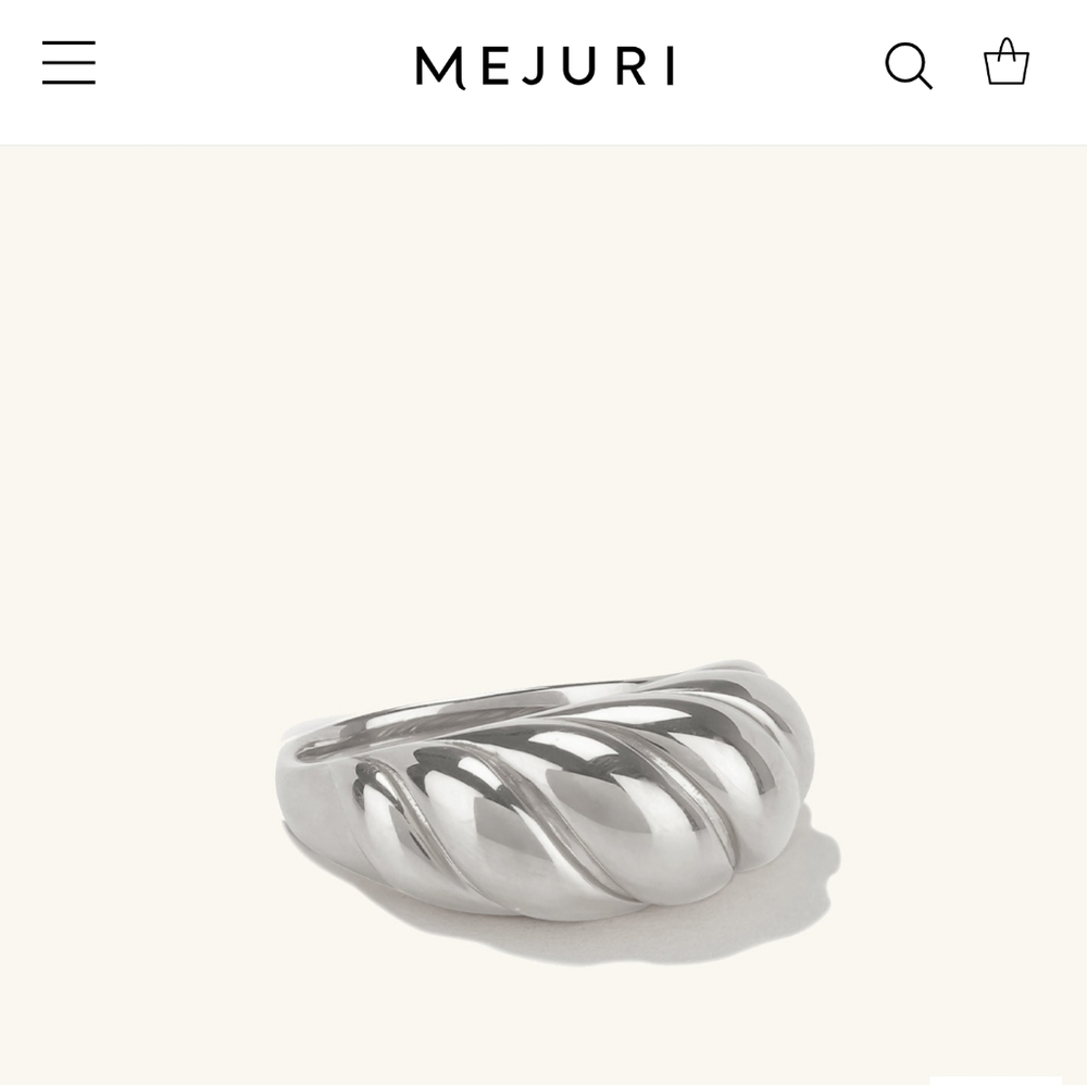 Mejuri Croissant Dome Ring